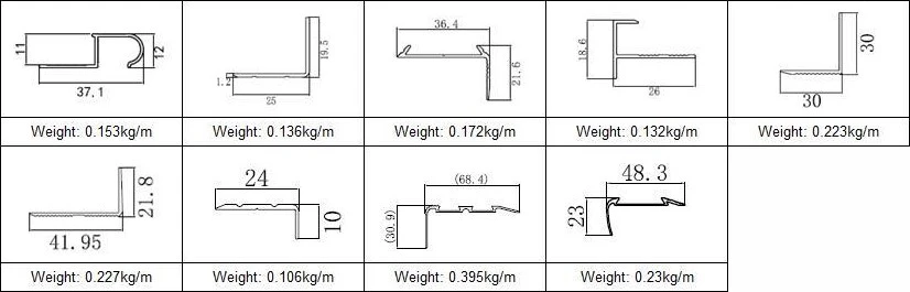 Aluminium Stair Nosing Edge Trim Aluminium Stair Nosing Edge Trim