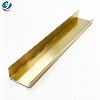 Gold Brushed Aluminum U-Shaped Bar